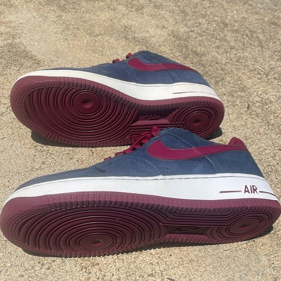Nike Air Force 1 Low Midnight Navy Deep Garnet 2014 - Picture 6 of 13